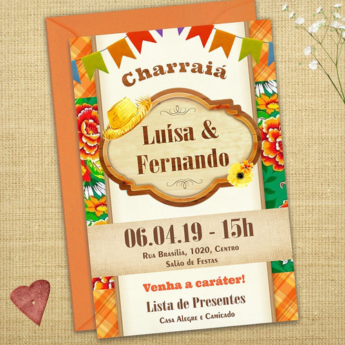 Imagem 2 de 2 de Convite Digital Charraiá De Panelas Junino Chá Bar Whatsapp