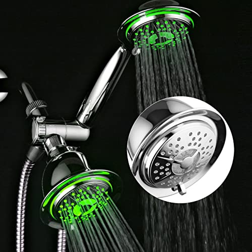 Combo Ducha Led 7 Colores Powerspa - Alta Presión,