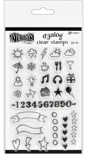 Scrapbooking Ranger Dylusions 29 Sellos Silicona Iconos