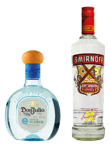 1 Teq Don Julio Blanco 700 Ml Y 1 Smirnoff Tamarindo 750 Ml