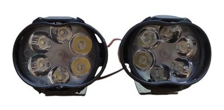 Faro Redondo 2 Pulgada 6 Led Para Moto Par