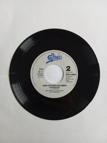 Vinilo Single De Jan Jacques Goldman -- Je Te Donne ( H37 (Usado)