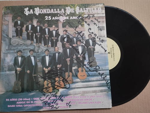 La Rondalla De Saltillo-- Autografiado---disco De Vinilo 