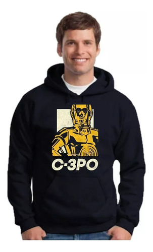 Buzo Canguro Star Wars - C-3po - Hoodie Unisex