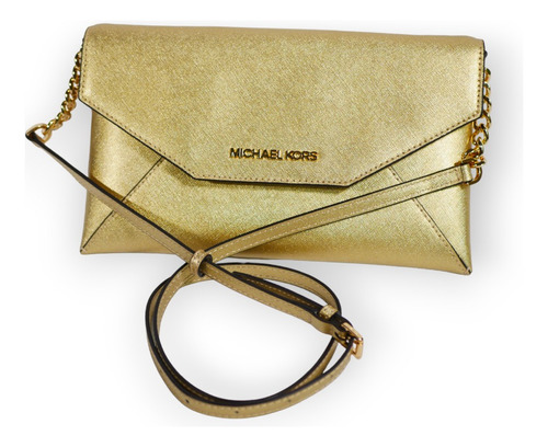 Cartera Michael Kors Envelope Clutch Dorada