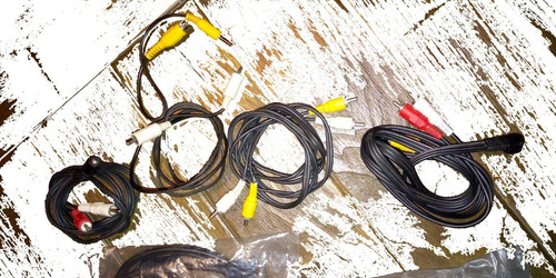 10 Cables Video Audio Lote Distintos Tipos Entrada Y Salidas (Usado)