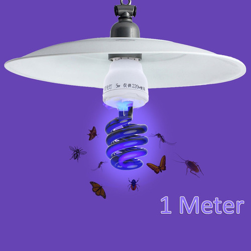 I E27 5/15/20w Uv Ultravioleta Fluorescente Luz Negra Cfl