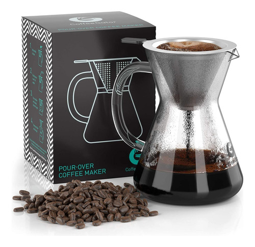 Coffee Gator Sin Papel Vierta Sobre Cafe Dripper Brewer 14o