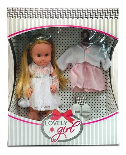 Muneca Lovely Girls Set Ropa Original Carinito Art 904