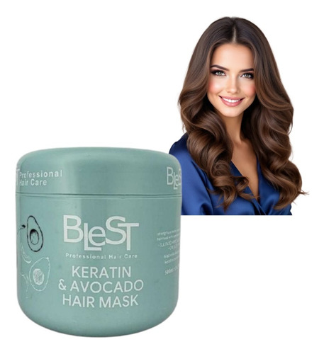 Mascarilla Capilar Blest Keratina Y Aguacate Hidratación