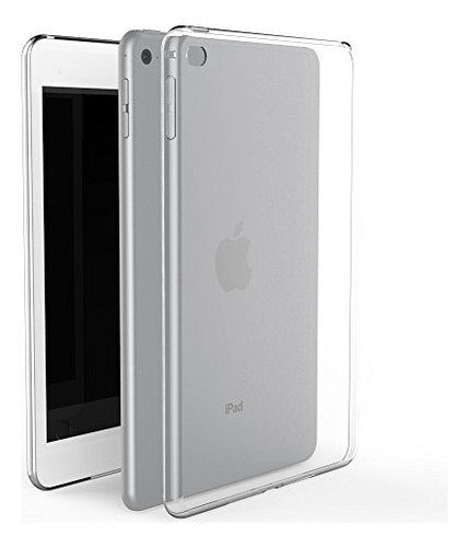 iPad Mini 4/5 Case, Asgens Transparent Slim Silicone Case Fl