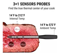 Comprar Termómetro Digital Wifi Horno Ahumador 3 Sondas Alimento Bcv