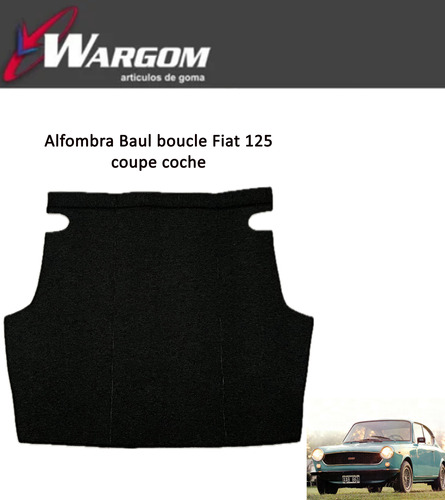 Alfombra Baul Boucle Fiat 125 Coupe Coche