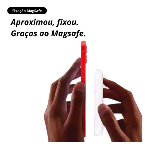 Carregador Portátil Magsafe Indução Branco