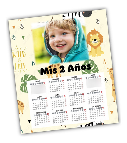Souvenirs De Calendario Con Foto Y Iman X 20 Unid, 19x14 Cm