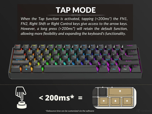 N60 Nova Nova 60% Forma De Formulario | Teclado De Juego Mec