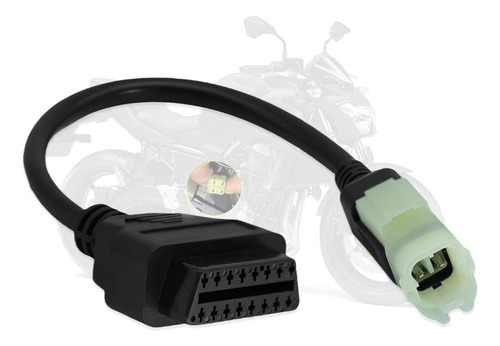 Amhtdol Adaptador Obd2 Para Motocicleta Kawasaki De 4 Pines 