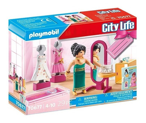 Playmobil City Life Gift Tienda De Moda Festiva 70677 Intek
