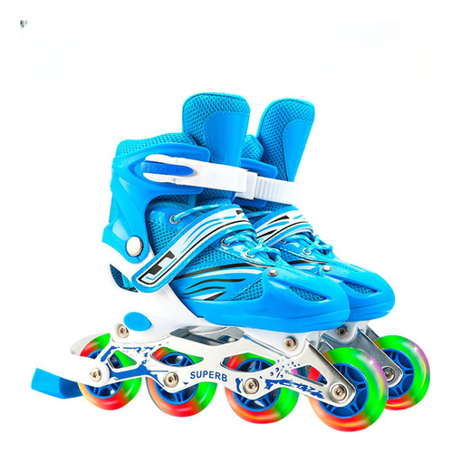 Patines Ajustables En Linea Para Niños Y Adultos Talla M