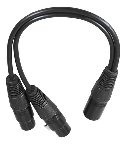 Cable De Micrófono Xlr Y Splitter De 3 Pines Hembra A Dual M