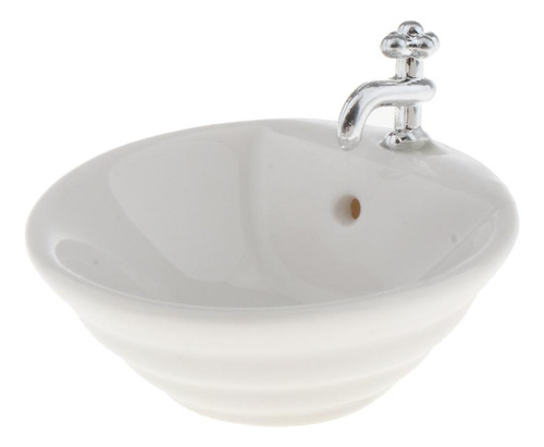 Lavabo De Lavabo En Miniatura 1:12 Para Suministros De