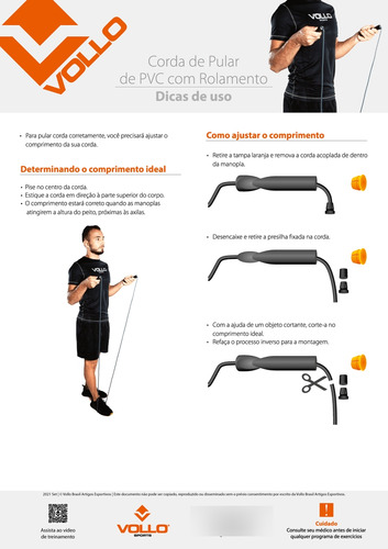 Corda De Pular De Pvc Tam. 275 X 0.6 Cm C/ Rolamento