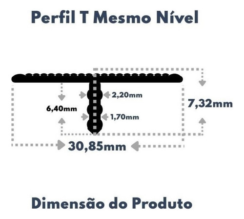 Perfil T Junção Para Pisos Champagne