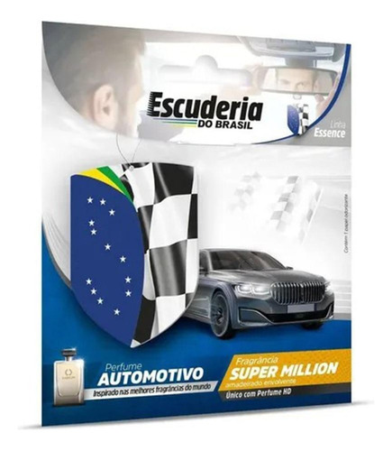 Kit 2 Aromatizante Cheirinho P/carro Escuderia Super Million