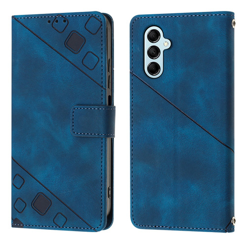 Funda Tipo Cartera Con Tapa En Relieve Para Samsung M14 5g Z