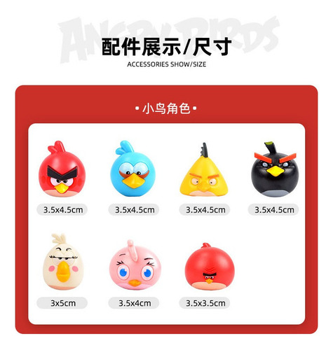 7pcs For Niños Slingshot Bird Building Angry Set Catapults
