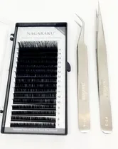 Comprar Set Extensiones Pestañas Nagaraku 0,20d+ Pinza Recta O Curva