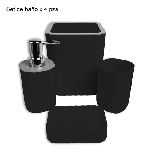 Dispensador jabón plástico negro - Nadi Collection