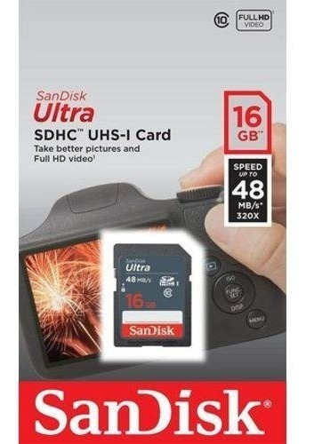 Cartão Sdhc Ultra 16gb 48 Mb/s Camera Orignal Lacrado