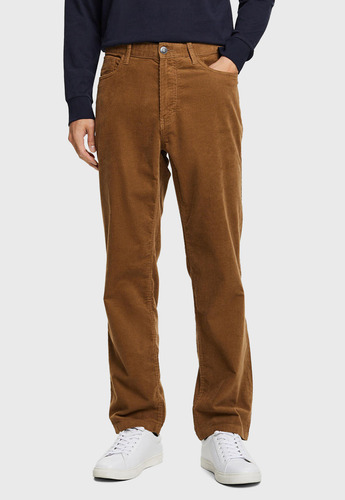 Pantalón De Pana De Corte Recto Hombre Esprit 093ee2b302
