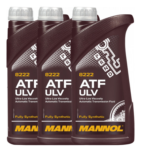 Aceite Para Caja Automática Atf Ulv Mannol Full Sintetico 3l