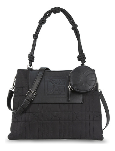 Bolsa Satchel Cloe Kaksani Grande Color Negro