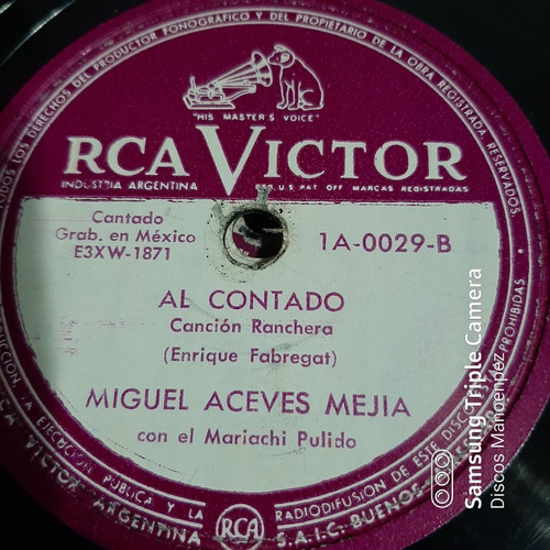Pasta Miguel Aceves Mejia - Mariachis Rca Victor C165