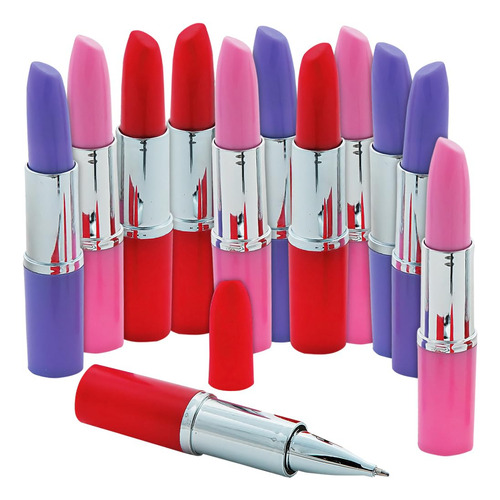 Fun Express Lapices De Labios De Plastico Surtidos (12 Pieza