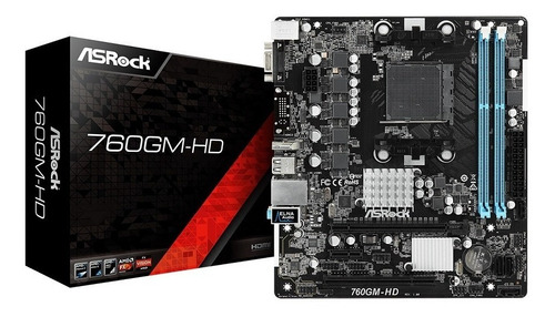 Placa Mãe Asrock 760gm-hd (am3+ / Am3, 8-core Cpu/ddr3/pci/u