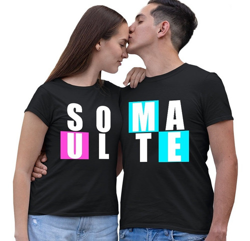 Poleras Con Diseño Pareja - Amor - Amistad - Soulmate 