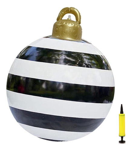 M Bola De Decoración Inflable De Navidad 24 Pulgadas De Pvc