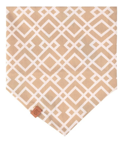 Bandana Pet Jr Dupla Face Para Cachorros E Gatos Tortuga Cor Areia Tortuga PP