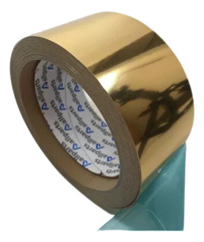 Fita De Borda Pvc Dourado Lis  64mm X 5m