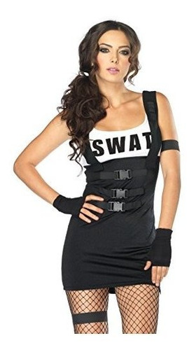 Leg Avenue Disfraz De Oficial De Swat De 4 Piezas Para Mujer