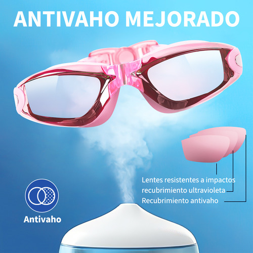 N Gafas De Natación Goggles Sin Fugas Protección Uv, Kit