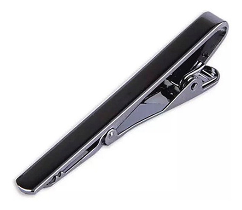 Pisacorbatas Clip De Corbata Elegante Hombre Slim Negro