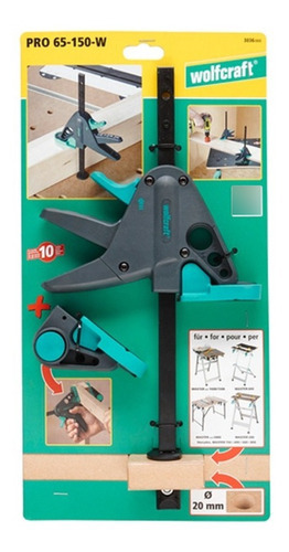 Pinza tipo sargento Wolfcraft Pro 303600