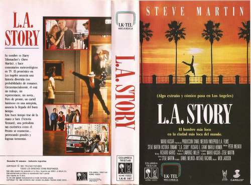 La Story Vhs Steve Martin Chevy Chase Sarah Jessica Parker