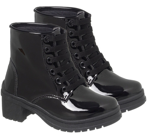 Imagem 5 de 9 de Bota Infantil Feminina Botinha Coturno Menina Sapato Salto