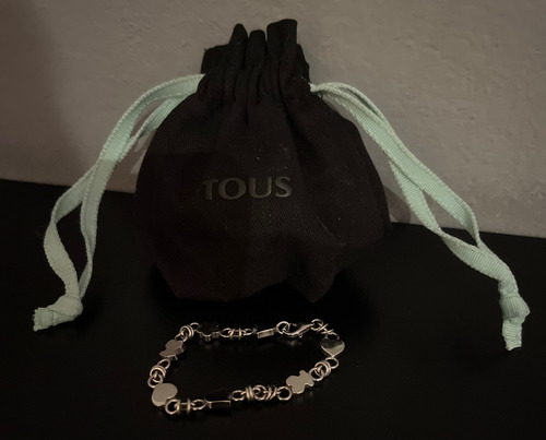 Pulsera Tous Varias Figuras Acero Excelente Estado Plateado 15 Cm (Usado)